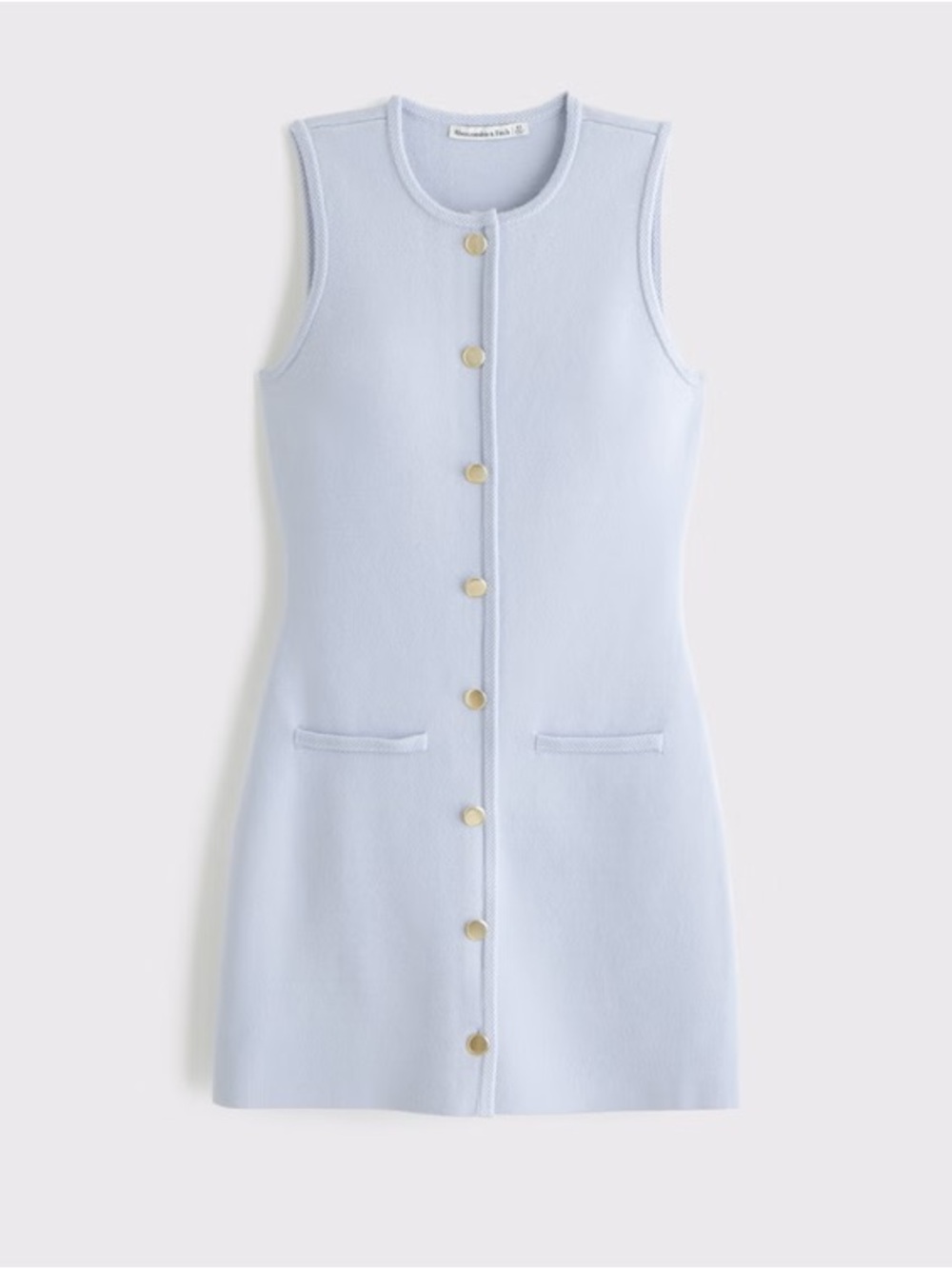 Abercrombie & Fitch The A&F Mara Mini Sweater Dress L (Blue) NWT